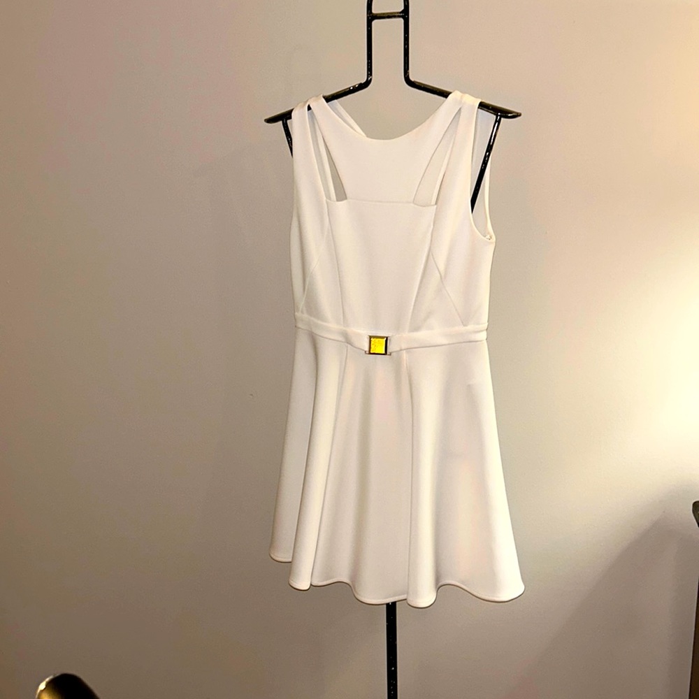 SOLD!!!White VERSACE FASHION DRESS